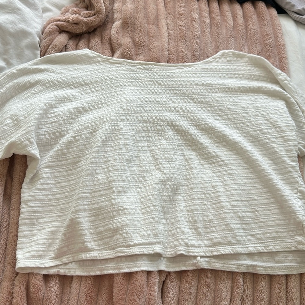 White patterned blouse